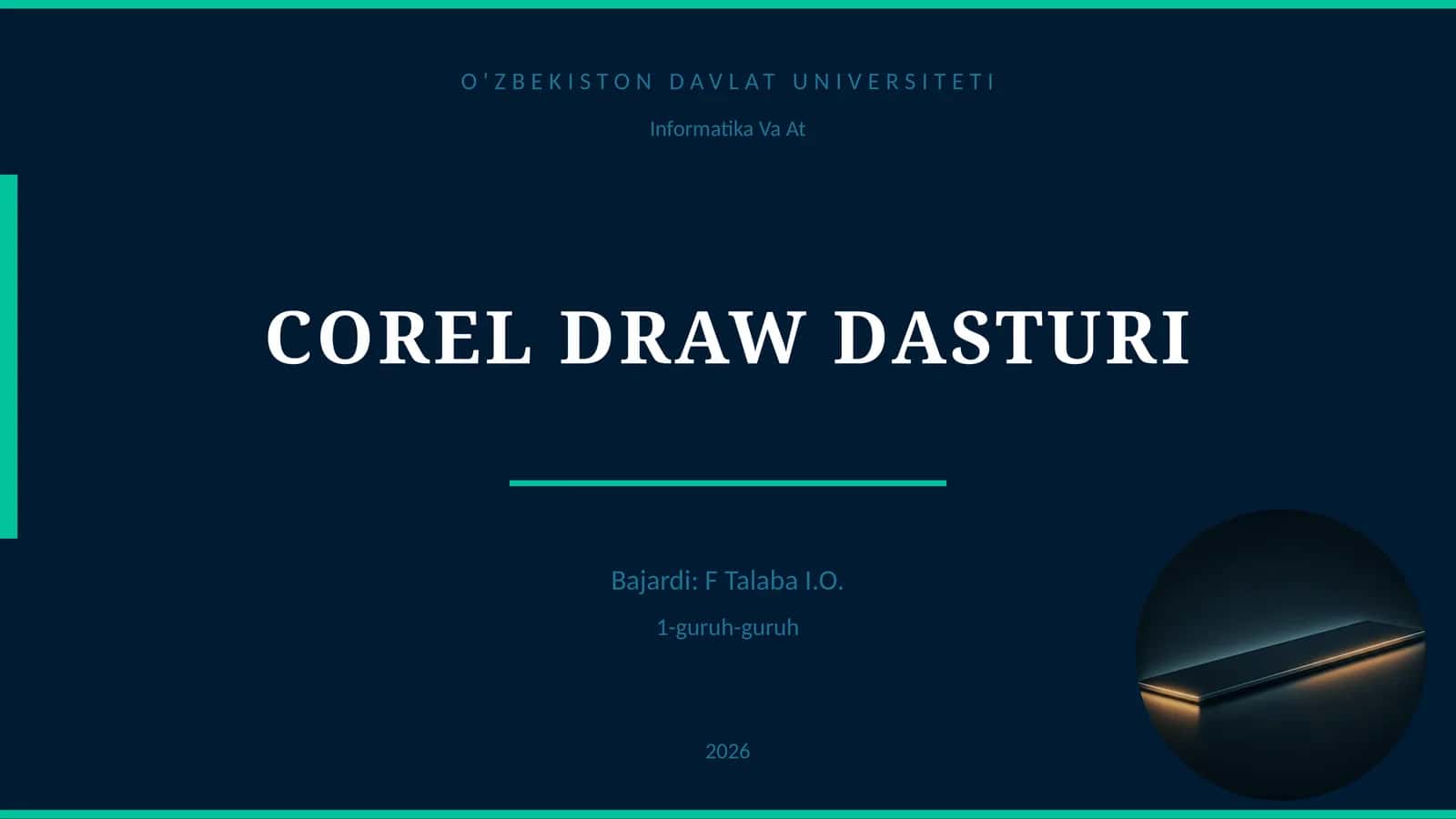 COREL DRAW DASTURI