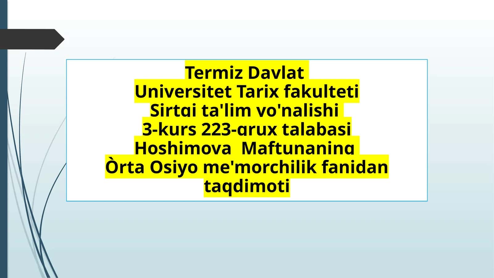 O'rta Osiyoning me'moriy yodgorligining YUNESKO ro'yxatiga kiritilishi