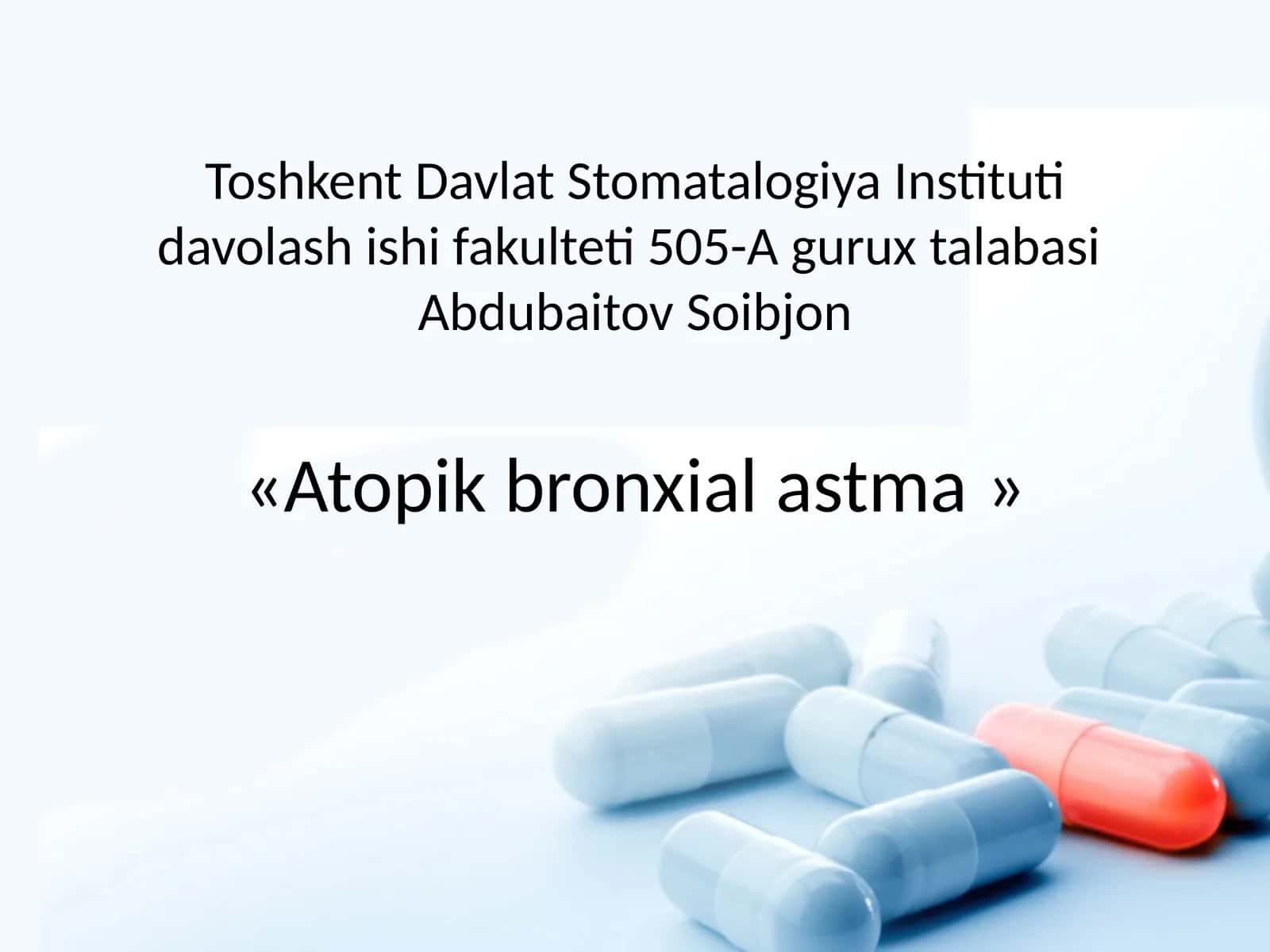 Atopik bronxial astma