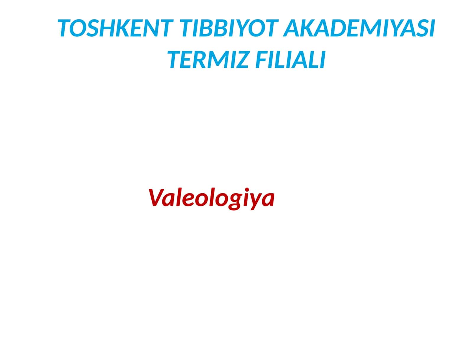 Shifokorlikda odob axloq qoidalari