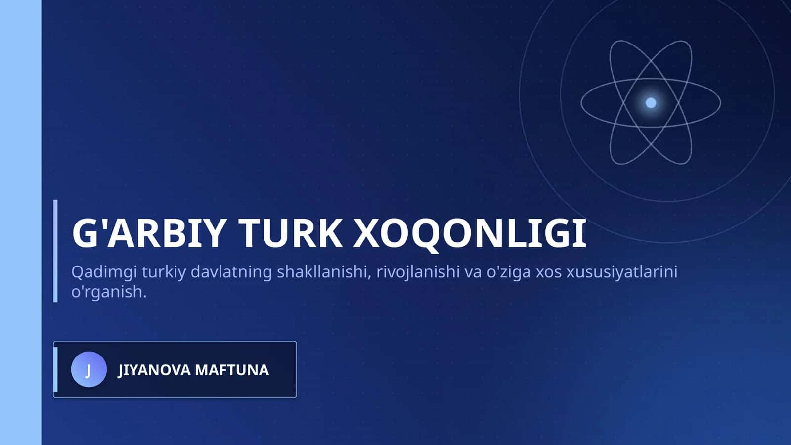 G'ARBIY TURK XOQONLIGI