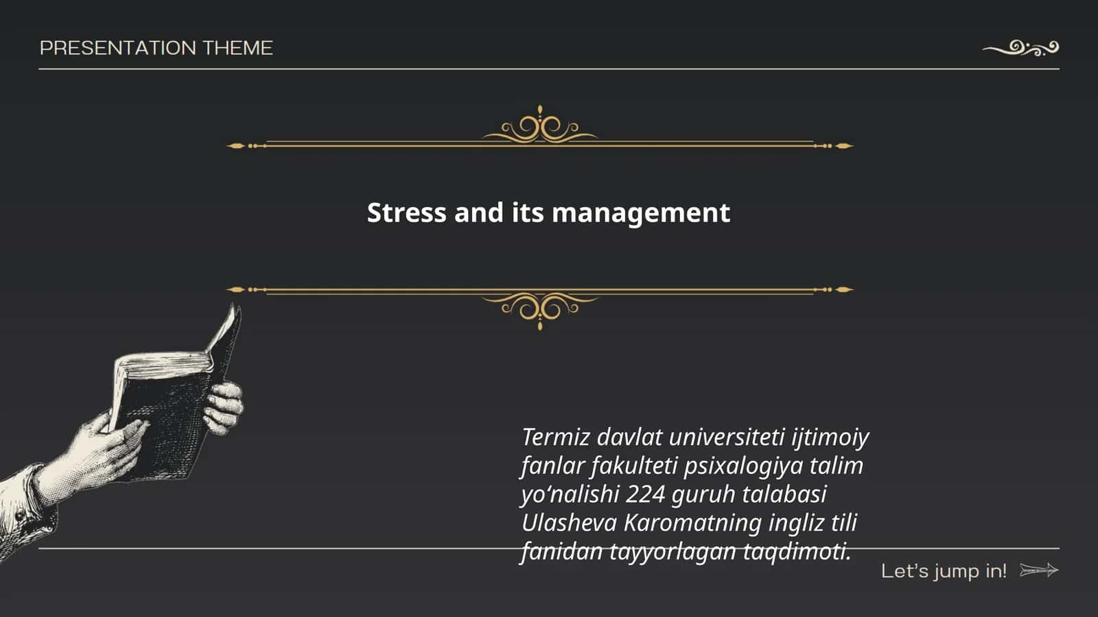 Stress and its management