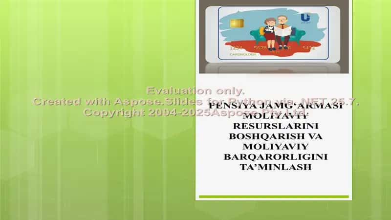 Pensiya jamg'armasi moliyaviy resurslari