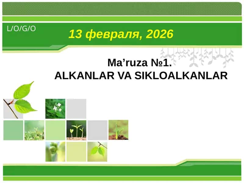 ALKANLAR VA SIKLOALKANLAR