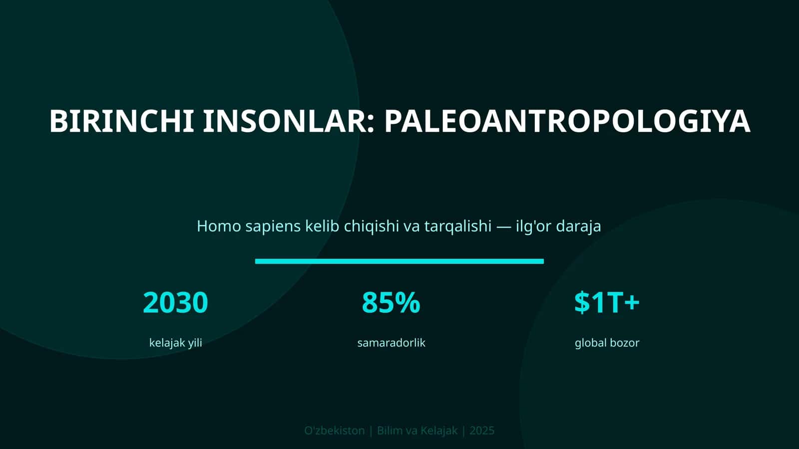 BIRINCHI INSONLAR: PALEOANTROPOLOGIYA