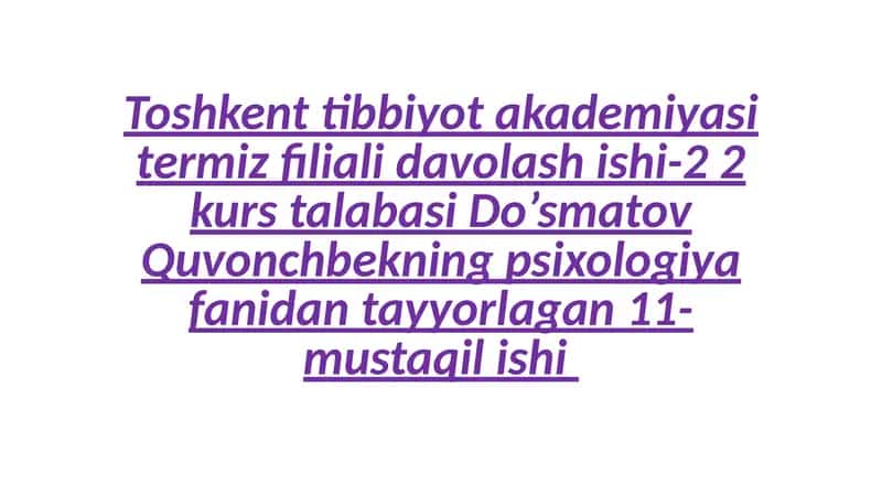 Psixodiagnostika