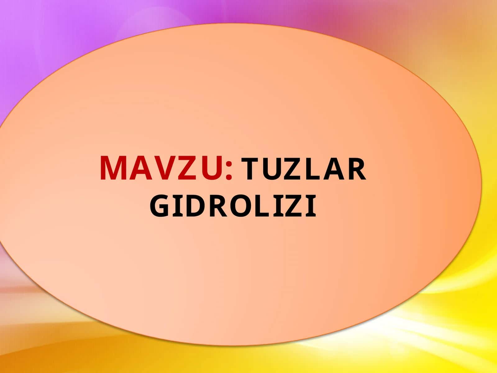 TUZLAR GIDROLIZI