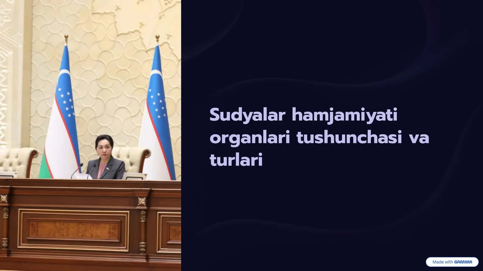 Sudyalar hamjamiyati organlari tushunchasi va turlari