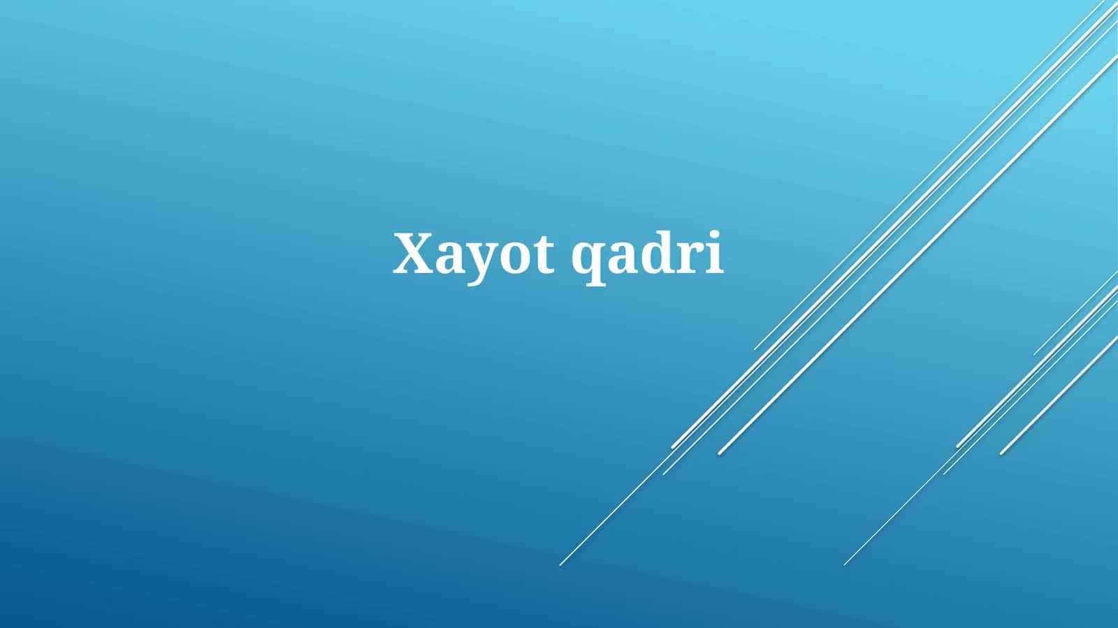 Tajriba Qiymati