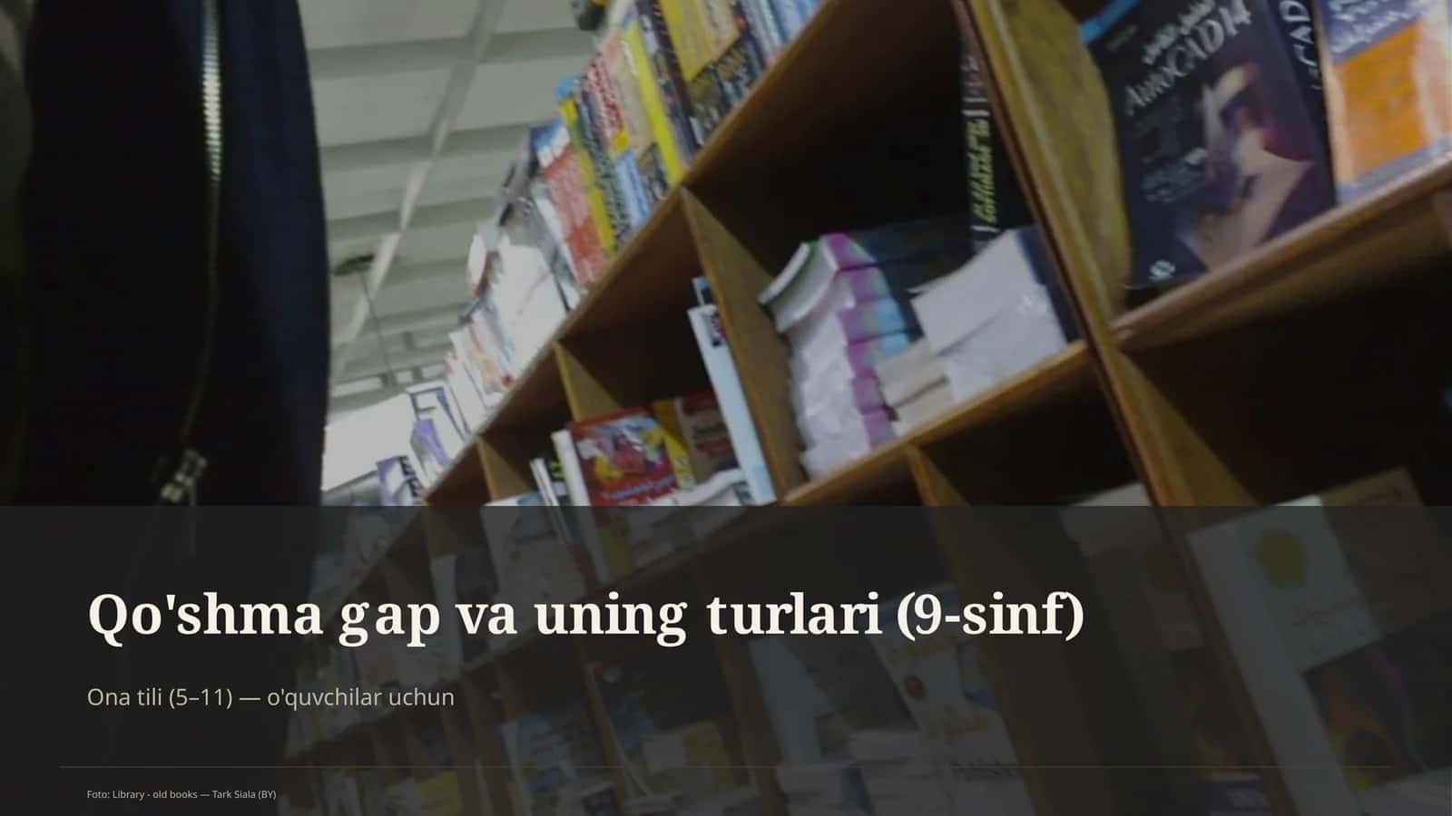 Qo'shma gap va uning turlari (9-sinf)