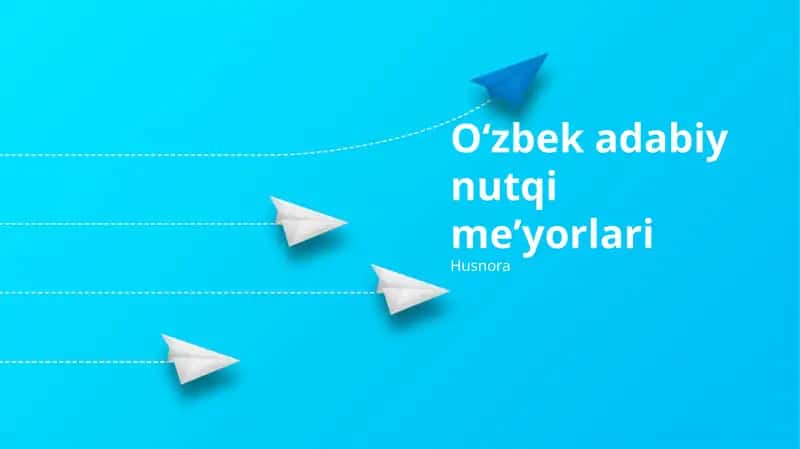 Oʻzbek adabiy nutqi meʼyorlari