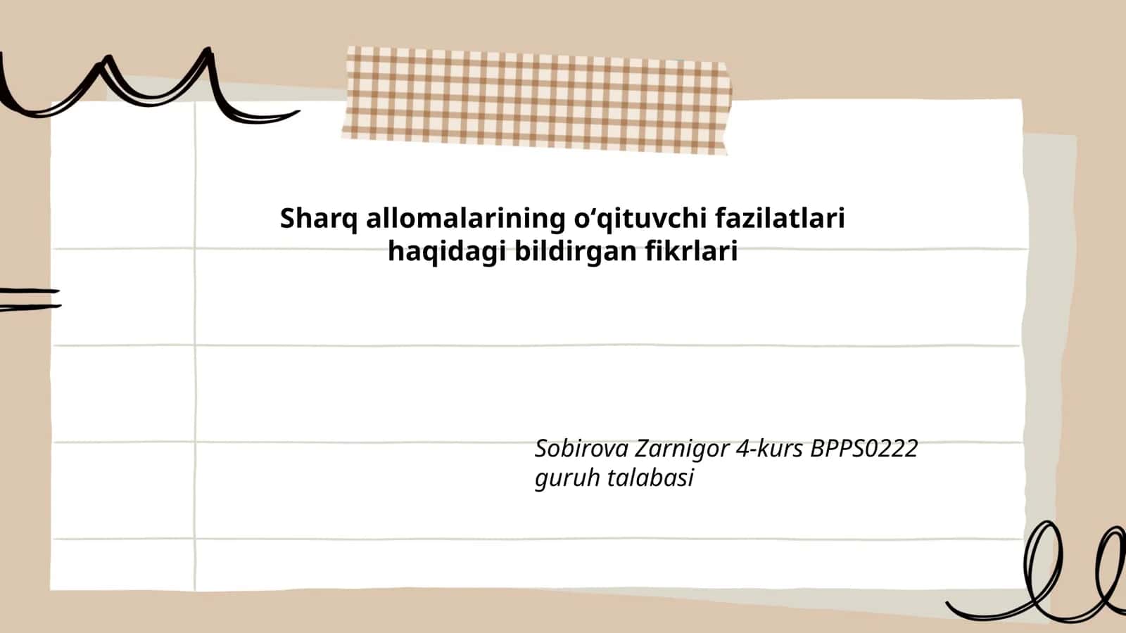 Sharq allomalarining oʻqituvchi fazilatlari haqidagi bildirgan fikrlari