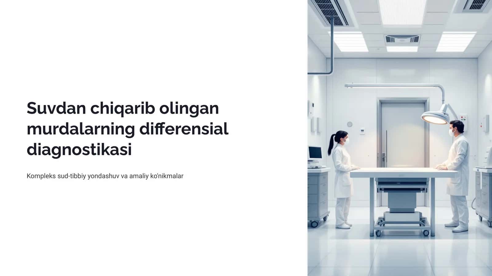 Suvdan chiqarib olingan murdalarning differensial diagnostikasi