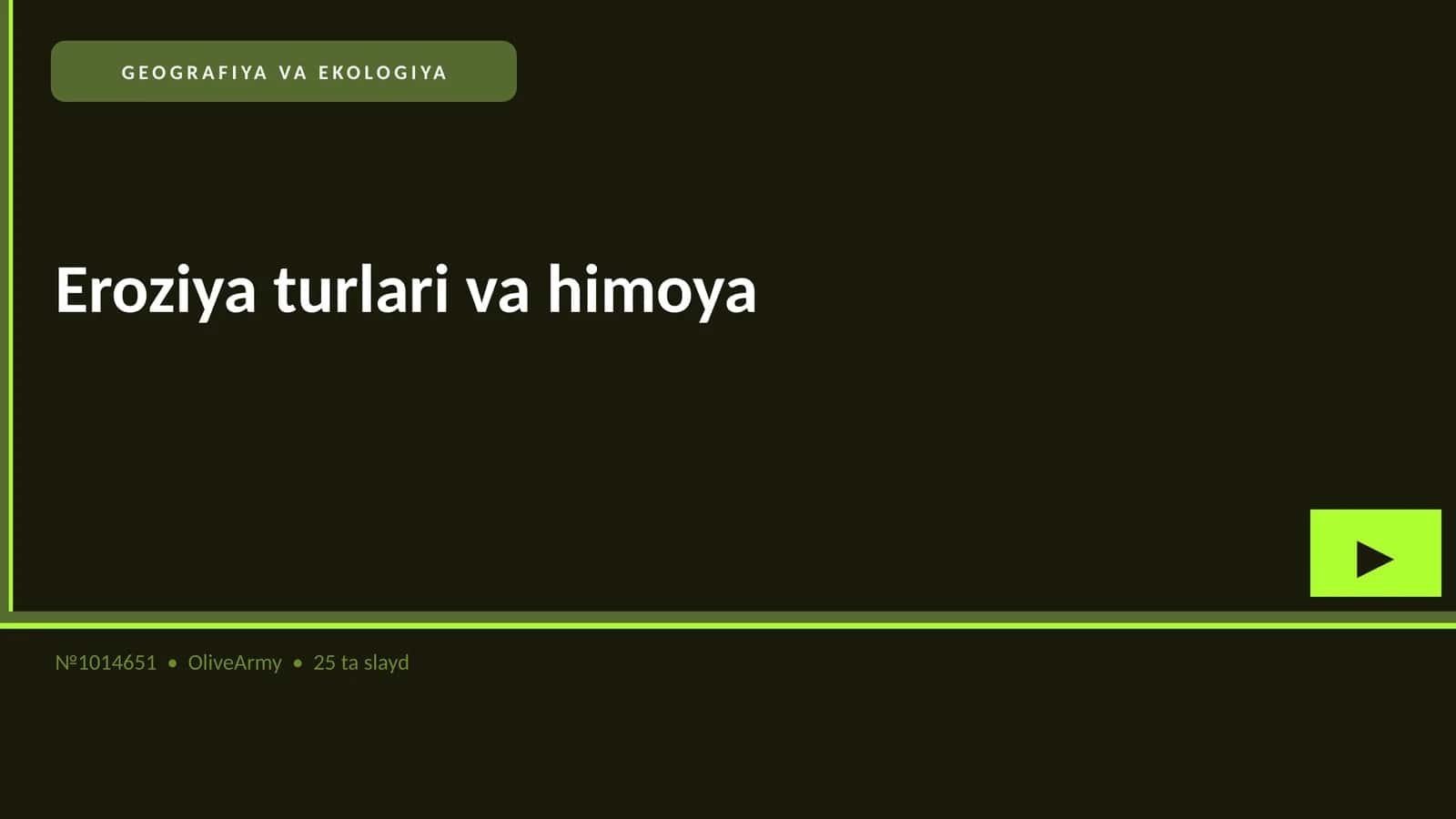 Eroziya turlari va himoya
