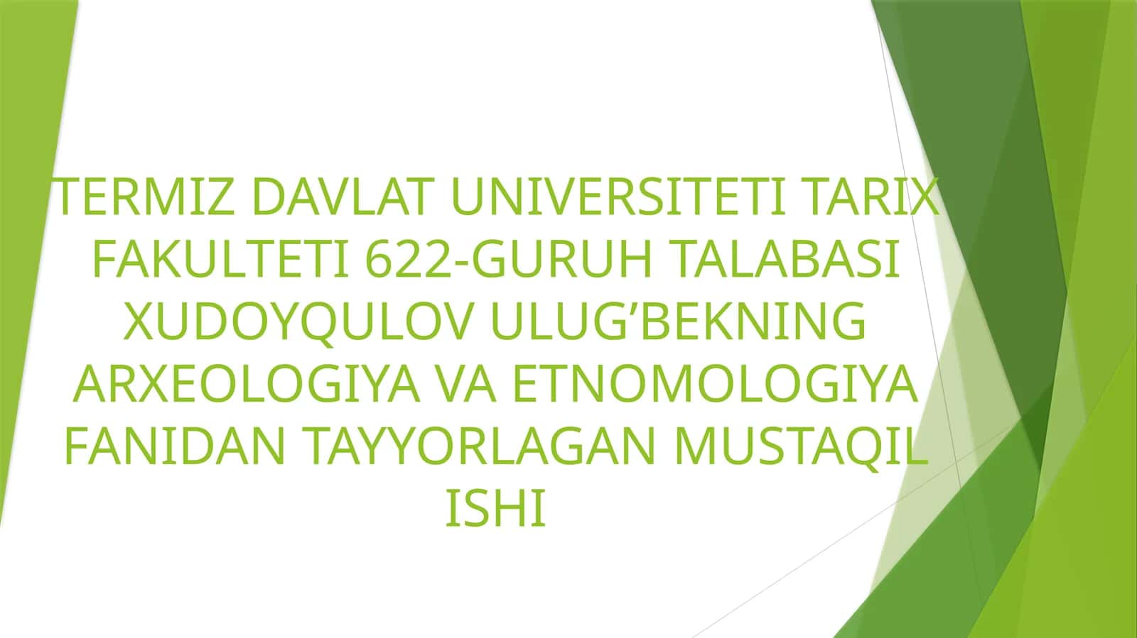 Afrika Xalqlari Etnologiyasi