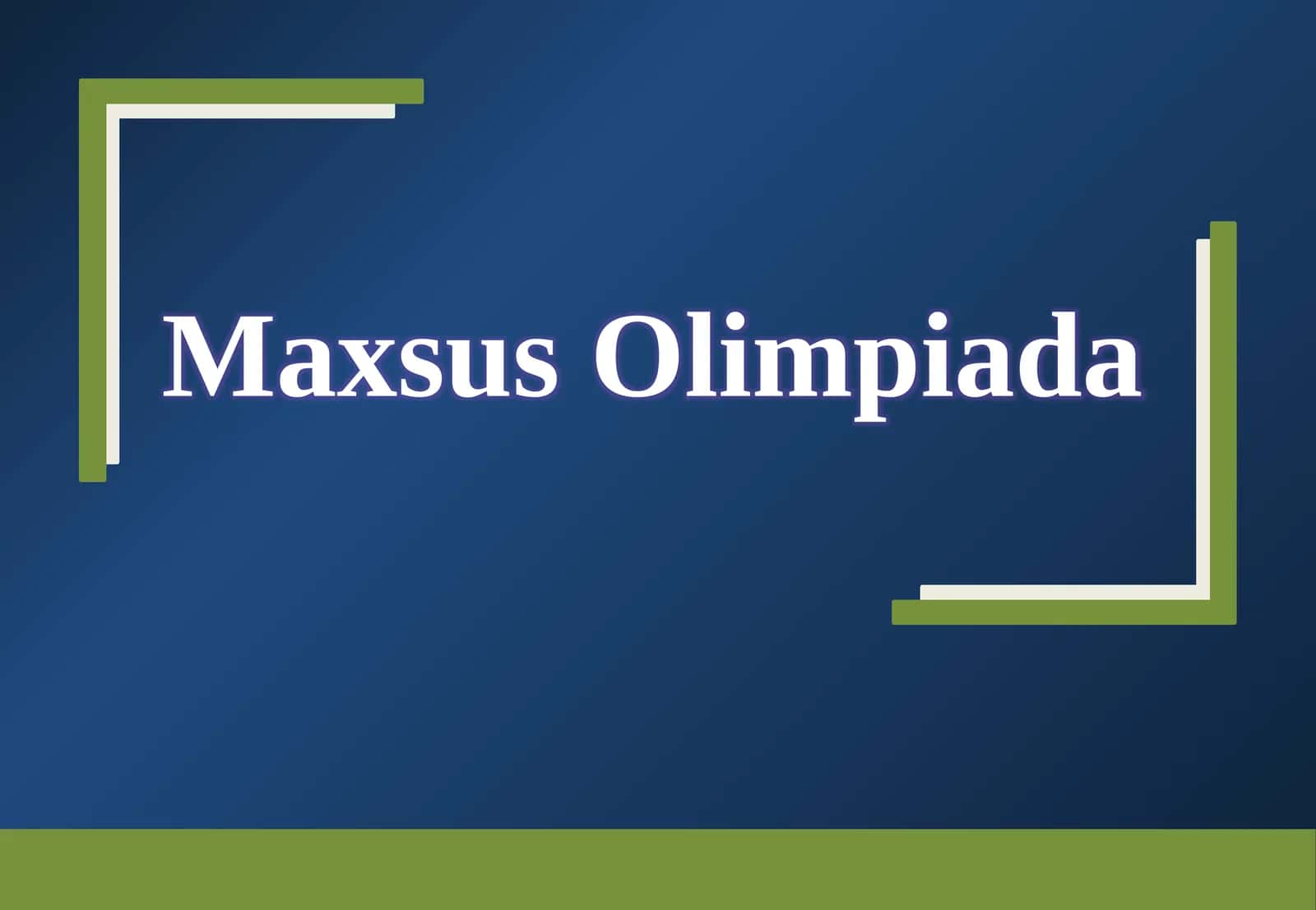 MaxsusOlimpiada