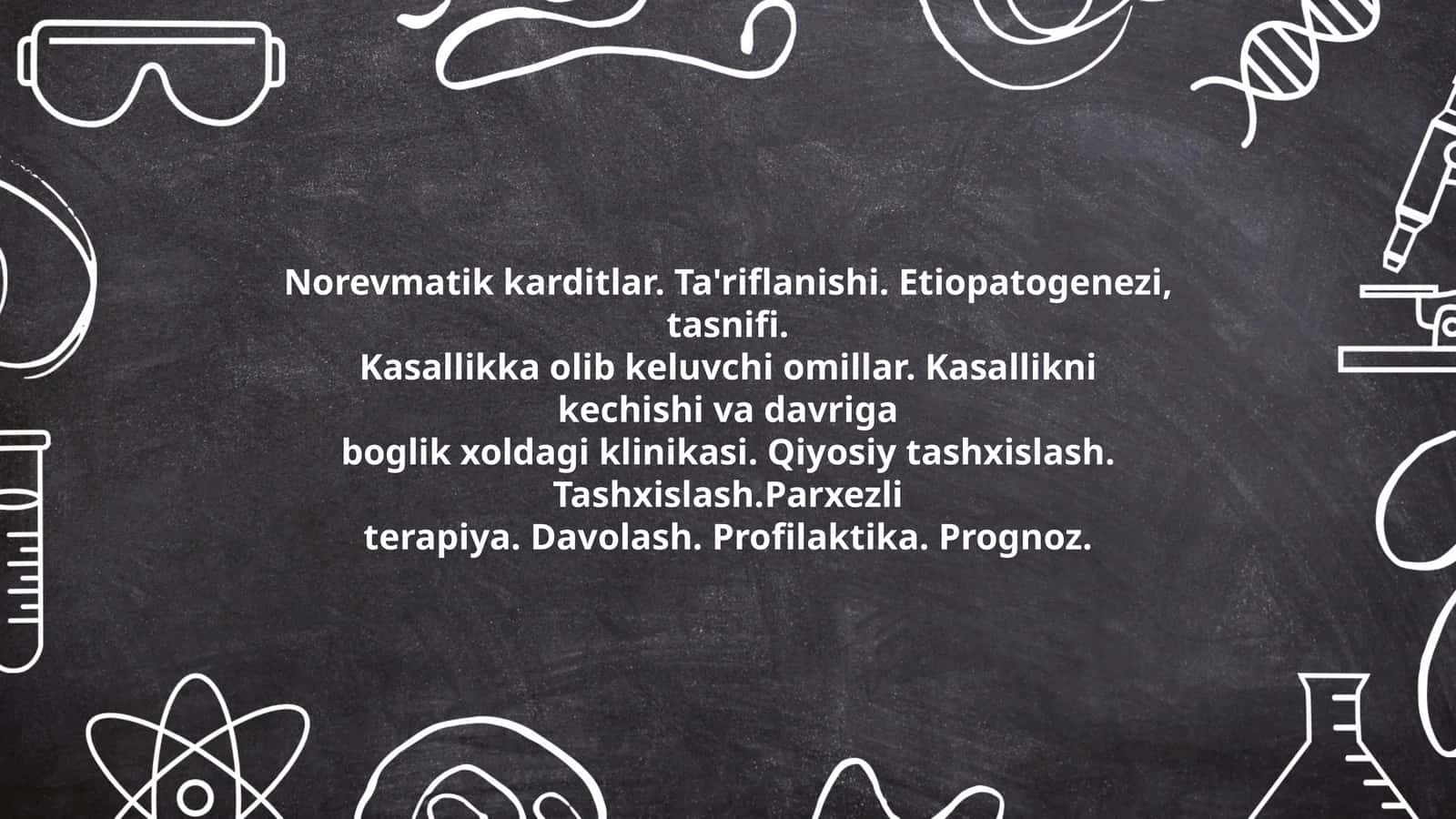 Norevmatik karditlar Ta'riflanishi