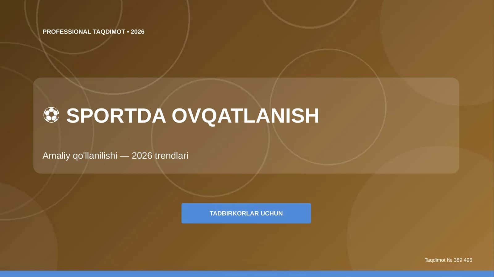 Sportda ovqatlanish: amaliy qo'llanilishi (2026 trendlari)