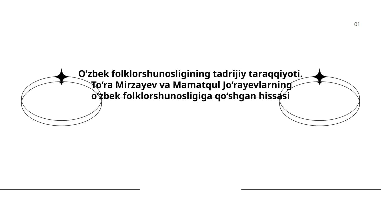 O‘zbek folklorshunosligining tadrijiy taraqqiyoti
