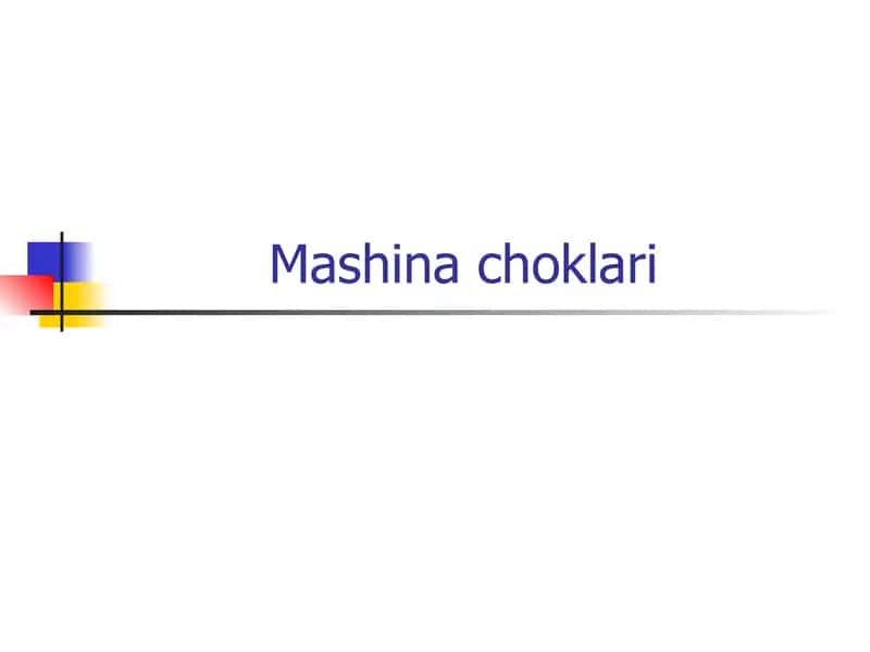 Mashinachoklari