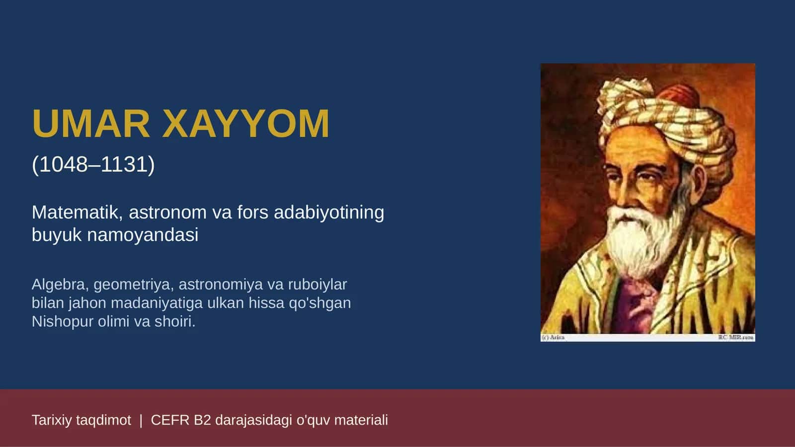 UMAR XAYYOM
