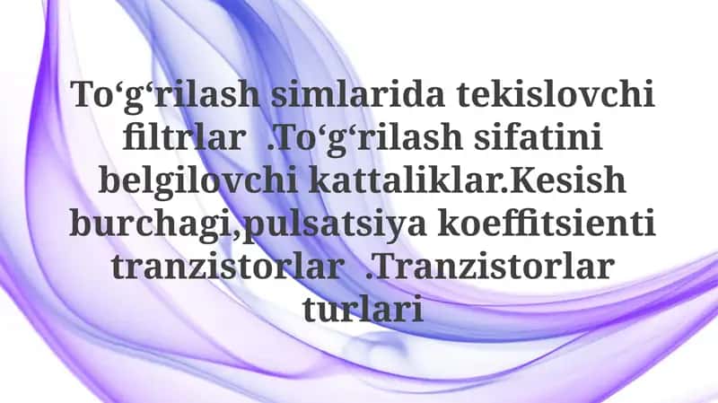 Transistorlar