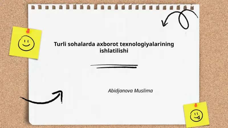 Tibbiyot sohasida axborot texnologiyalari sog'liqni saqlashda muhim rol o'ynaydi
