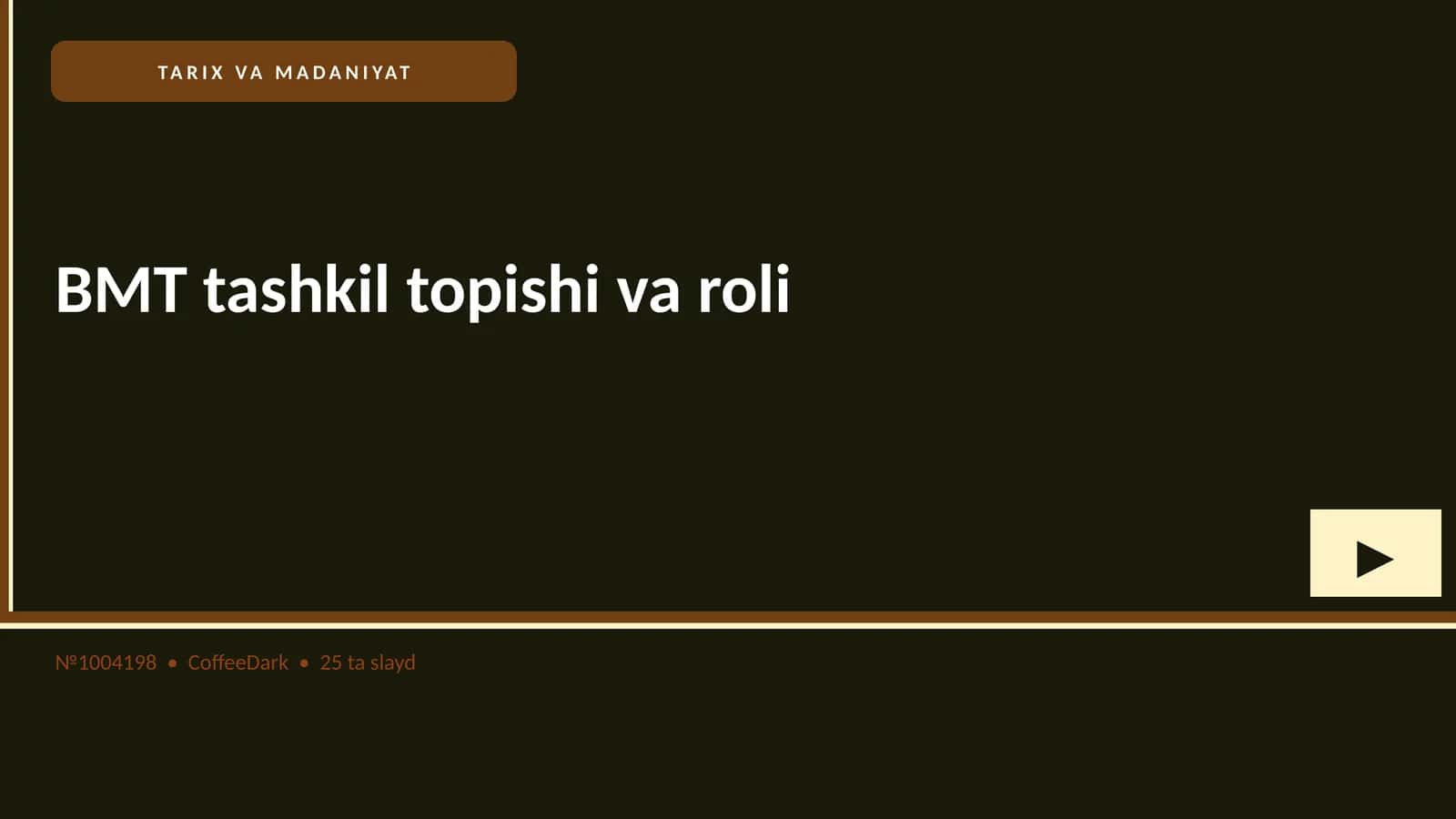 BMT tashkil topishi va roli