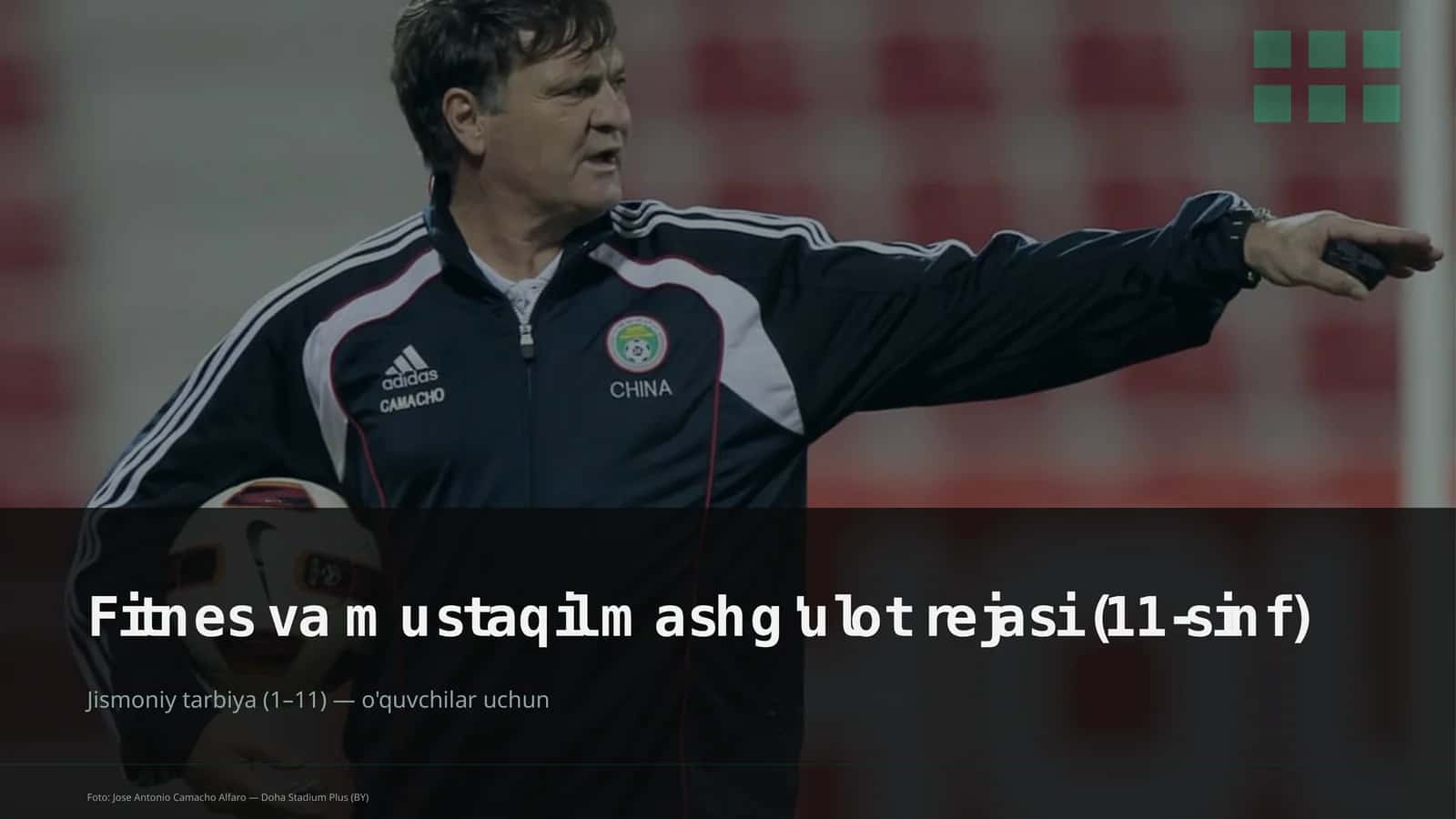 Fitnes va mustaqil mashg'ulot rejasi (11-sinf)