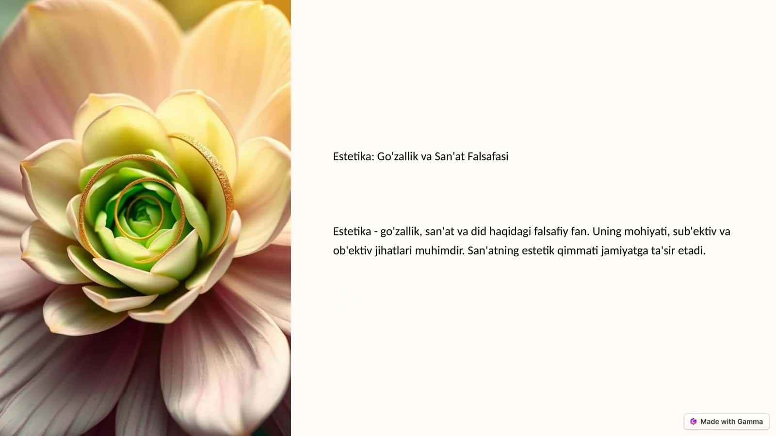 Estetika: Go'zallik va San'at Falsafasi