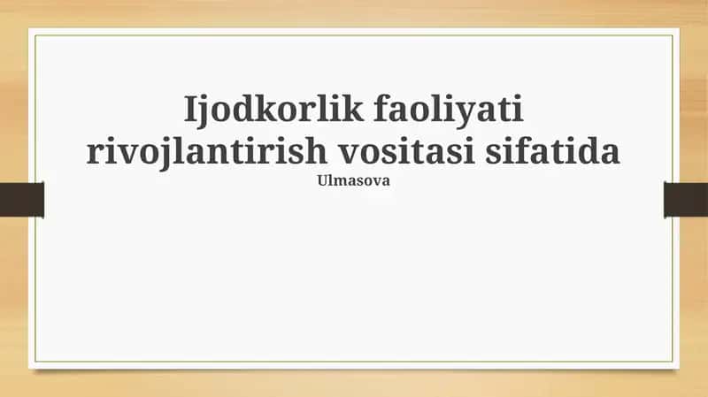 Innovatsion Faoliyatning Mohiyati va Ahamiyati