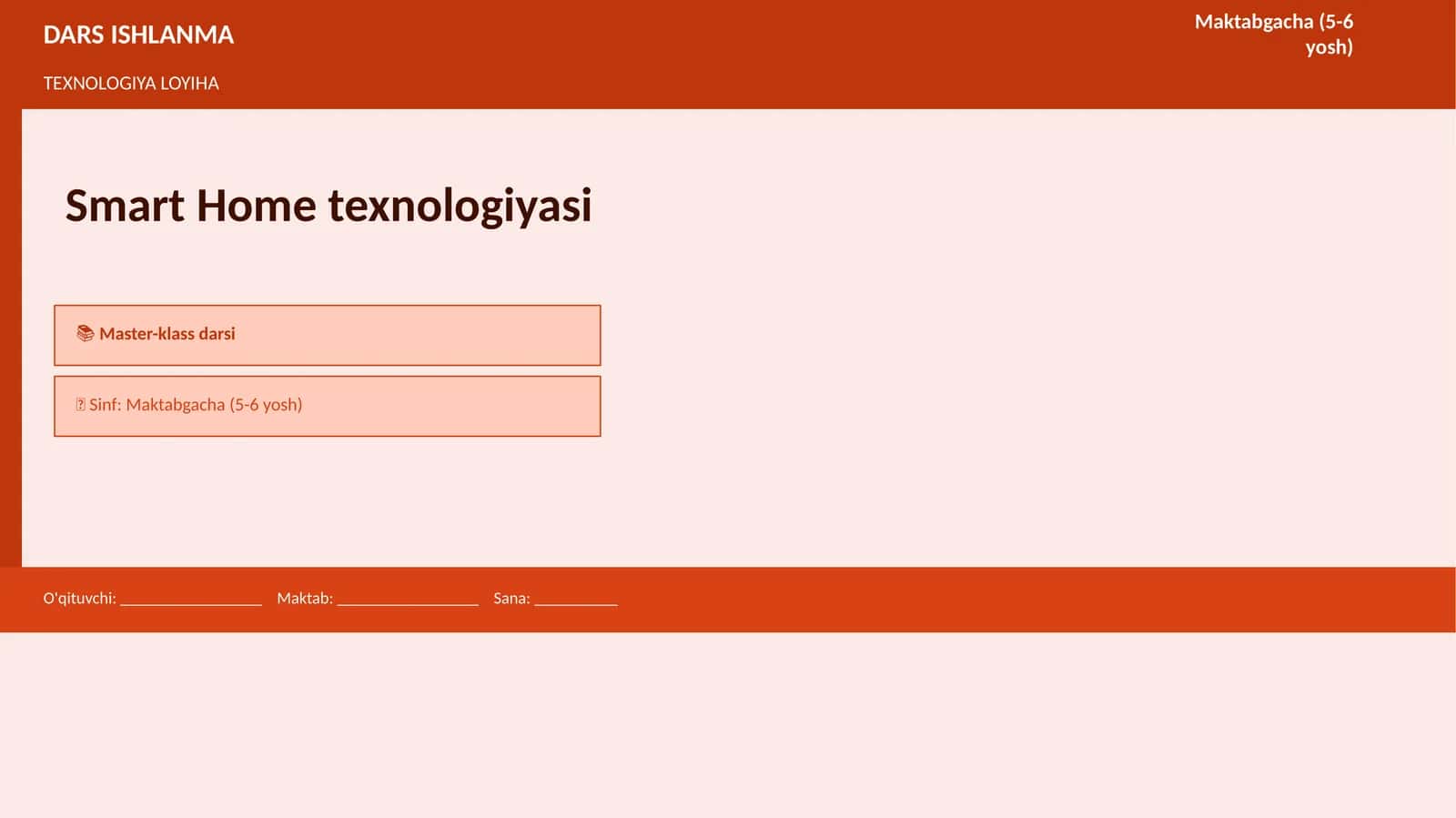 TEXNOLOGIYA LOYIHA