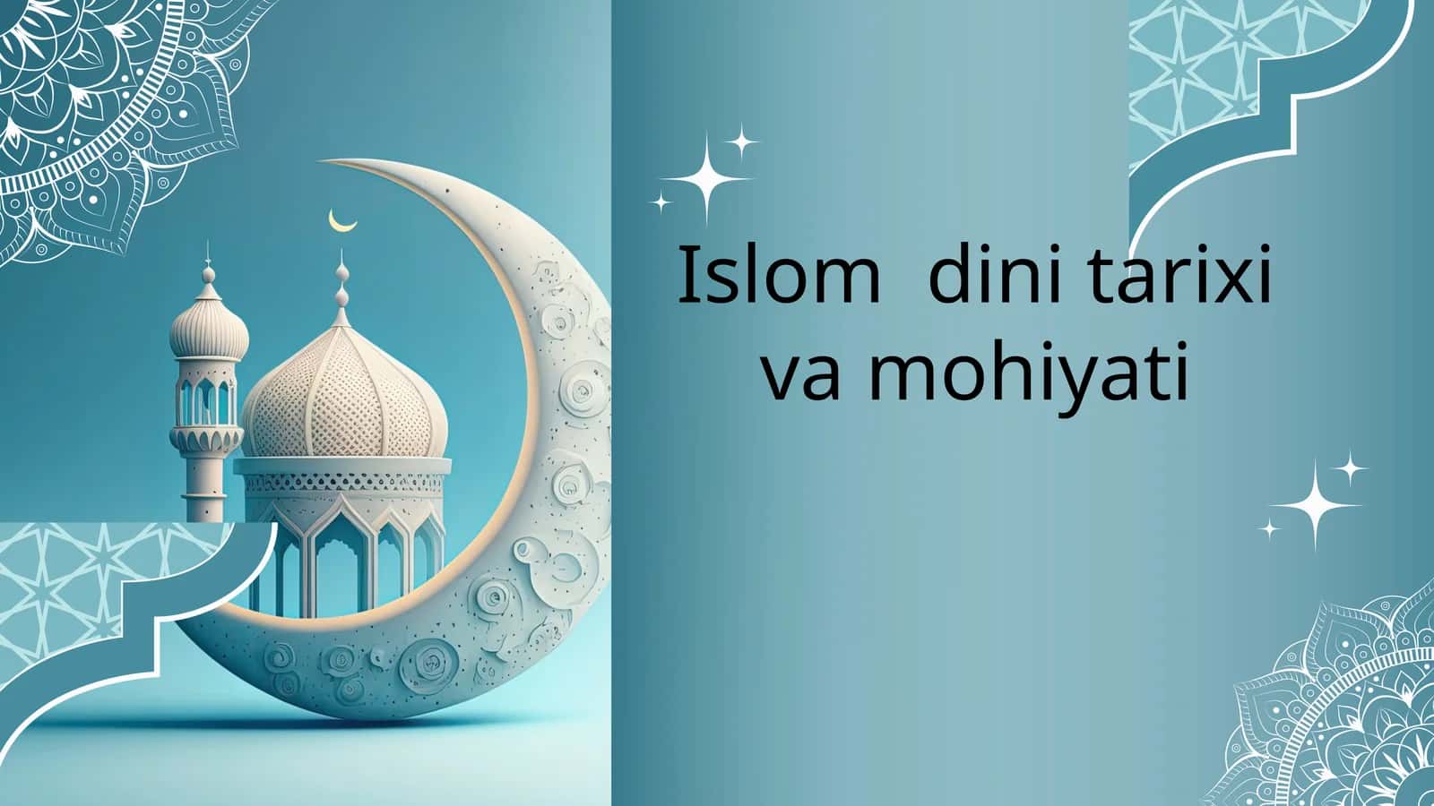 Islom dini haqida slayd