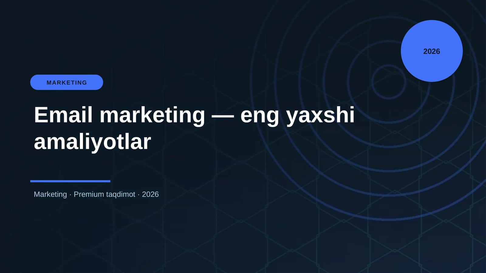 Email marketing — eng yaxshi amaliyotlar