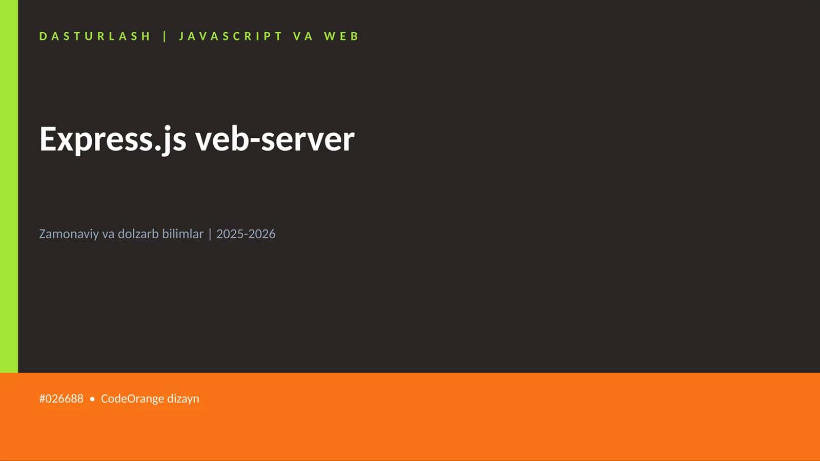 Express.js veb-server