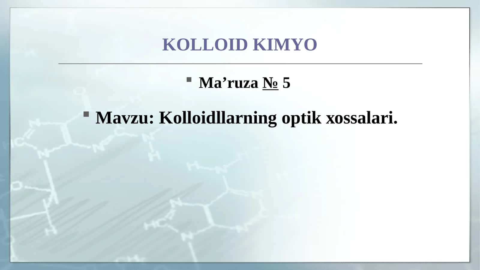 Kolloid Kimyo