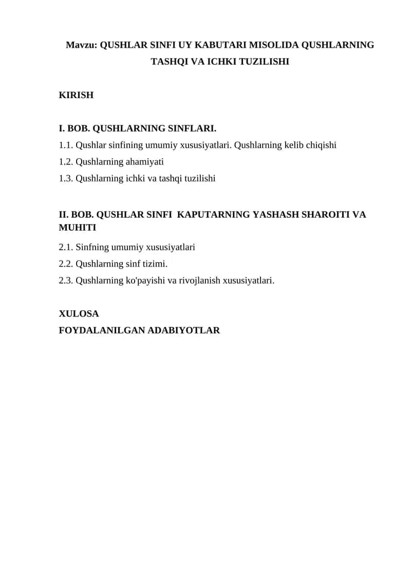 Organik olamning tuzilishi