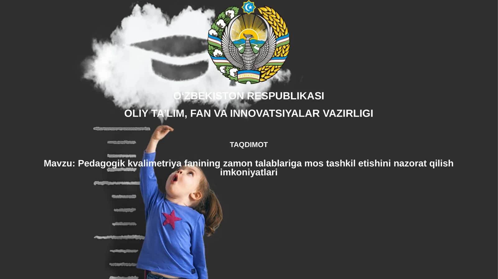 Pedagogik kvalimetriya fanining zamon talablariga mo'stashkili tishini nazorat qilish imkoniyatlari