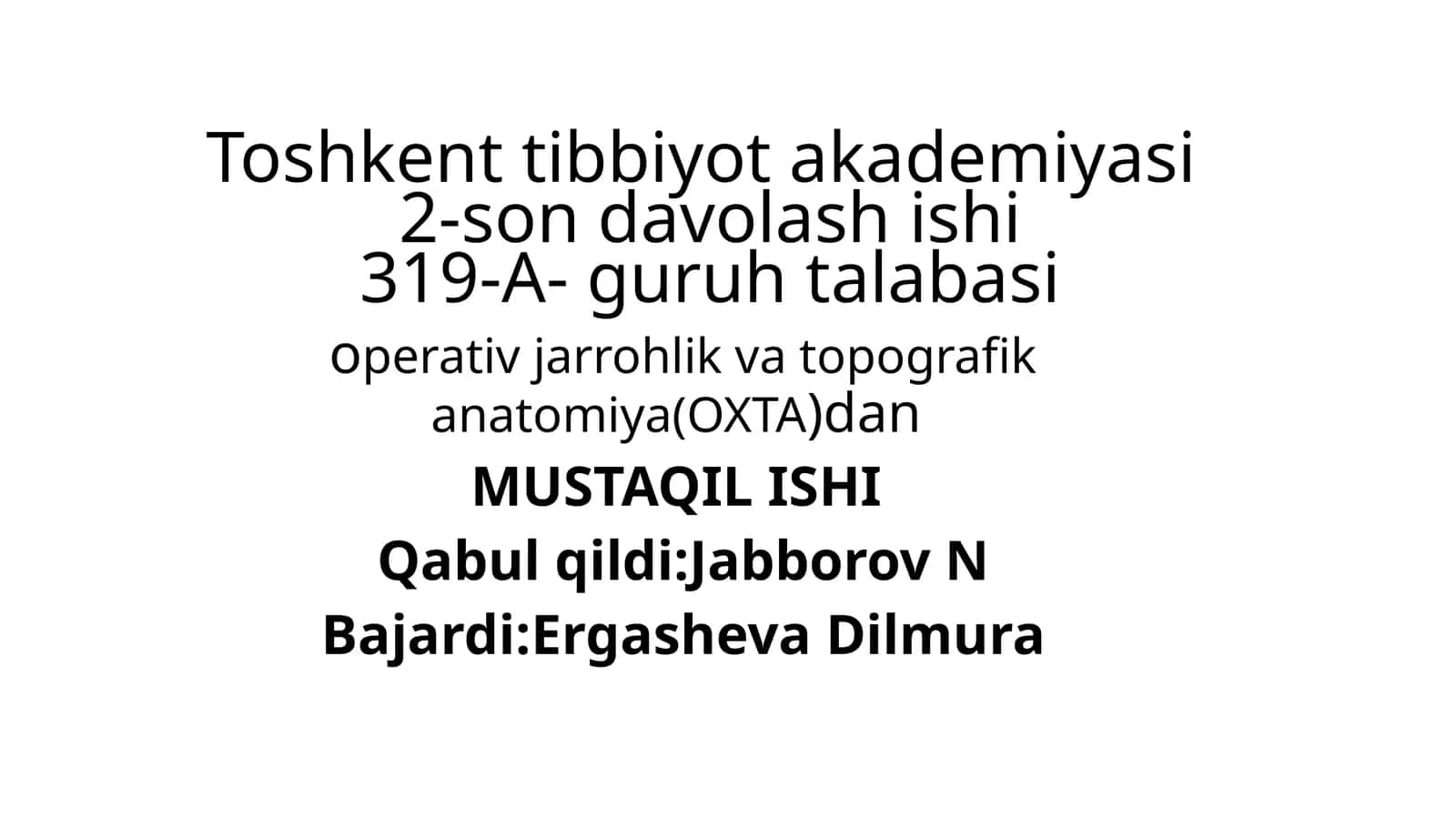 Qizilo‘ngachning tug‘mava orttirilgan nuqsonlar ixirurgiyasi