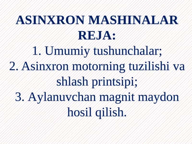 Asinxron mashinalar