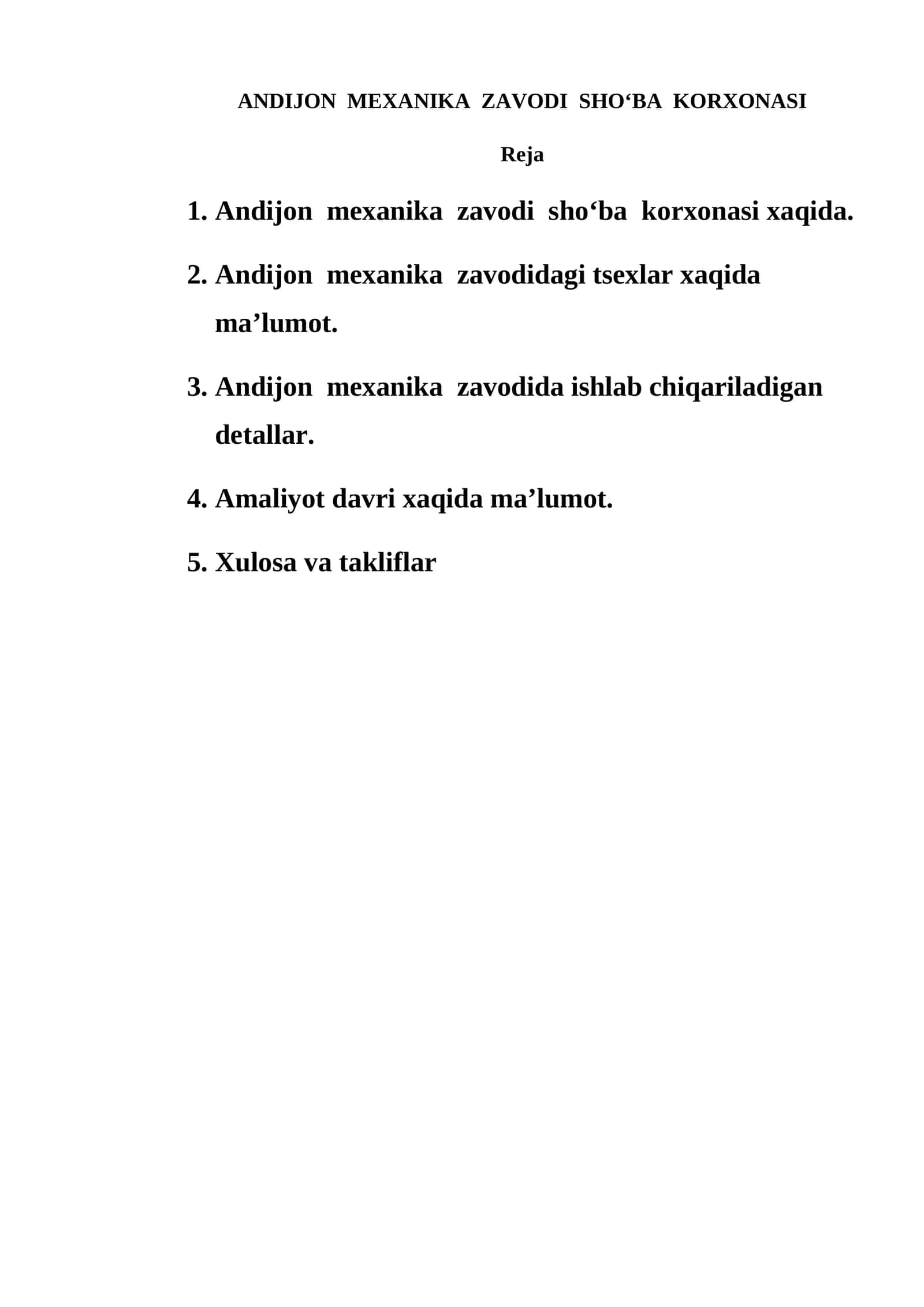 Andijon Mexanika zavodi