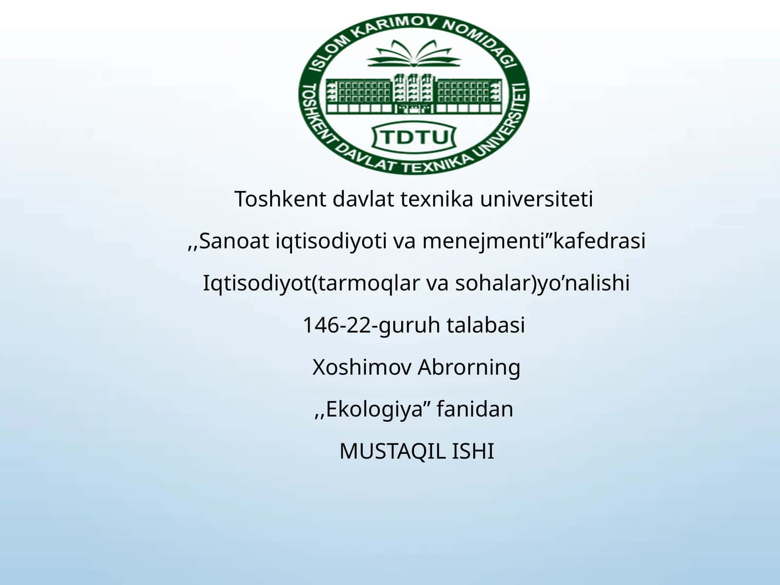 O‘rmonlarning ekologik ahmiyati