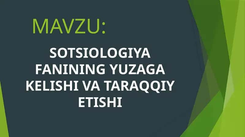 Sotsiologiya
