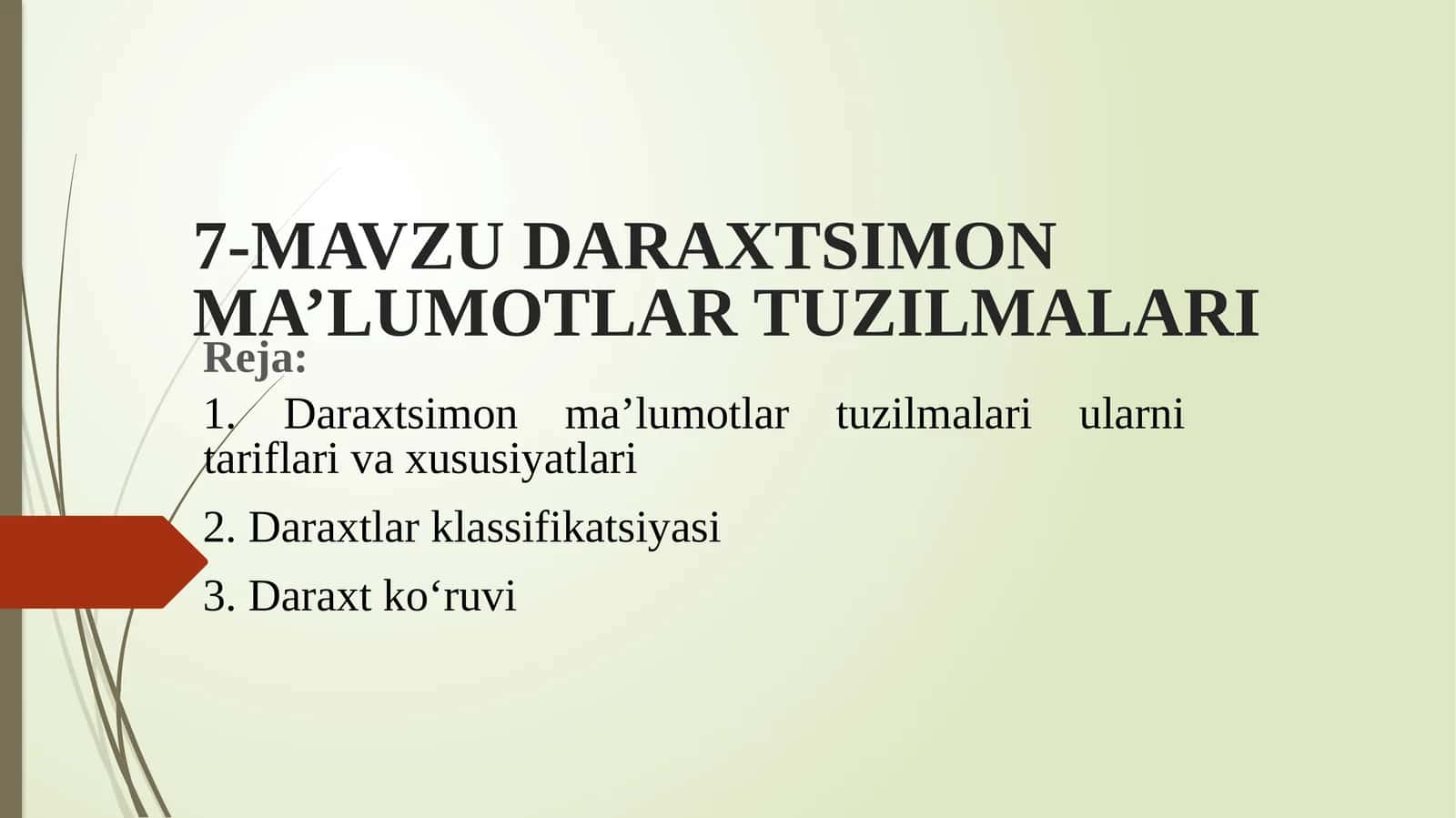 Daraxtsimon ma’lumotlar tuzilmalari