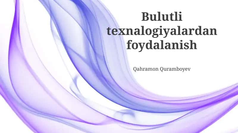 Bulut Muvofiqligi va Boshqaruv
