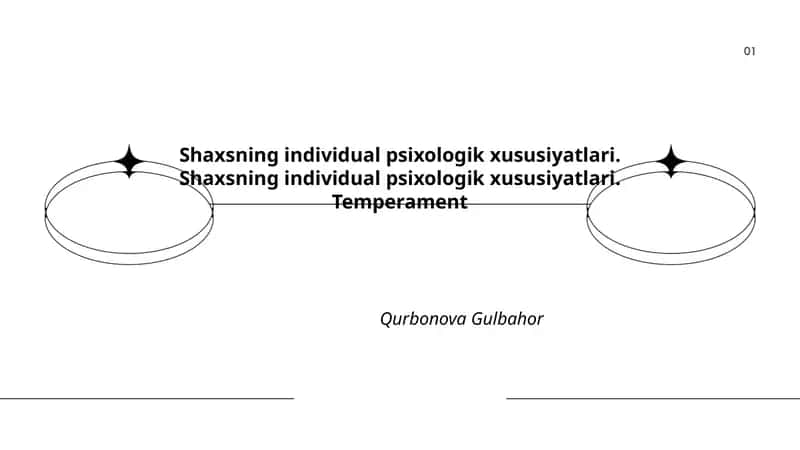 Shaxsning individual psixologik xususiyatlari va Temperament