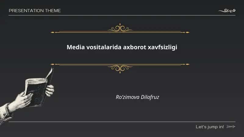 Media vositalarida axborot xavfsizligi