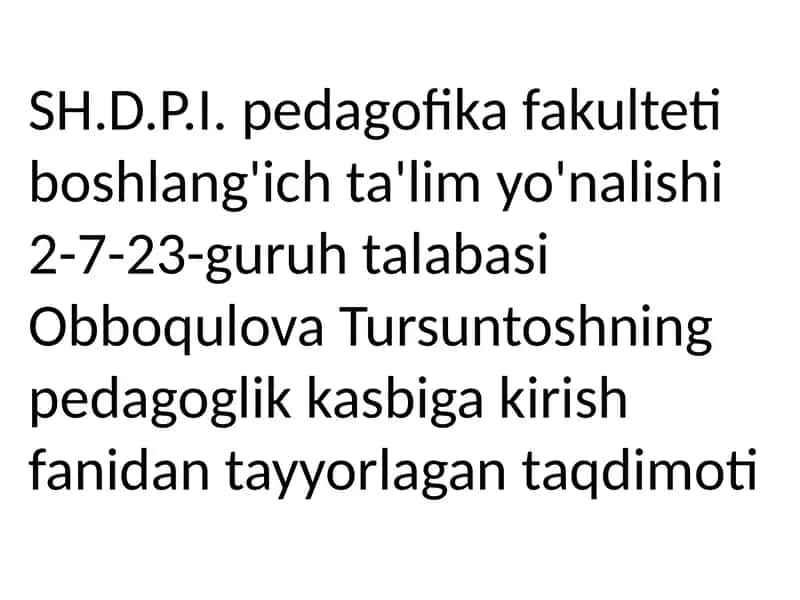 Islomdinig'oyalarining ta'lim tarbiyasi
