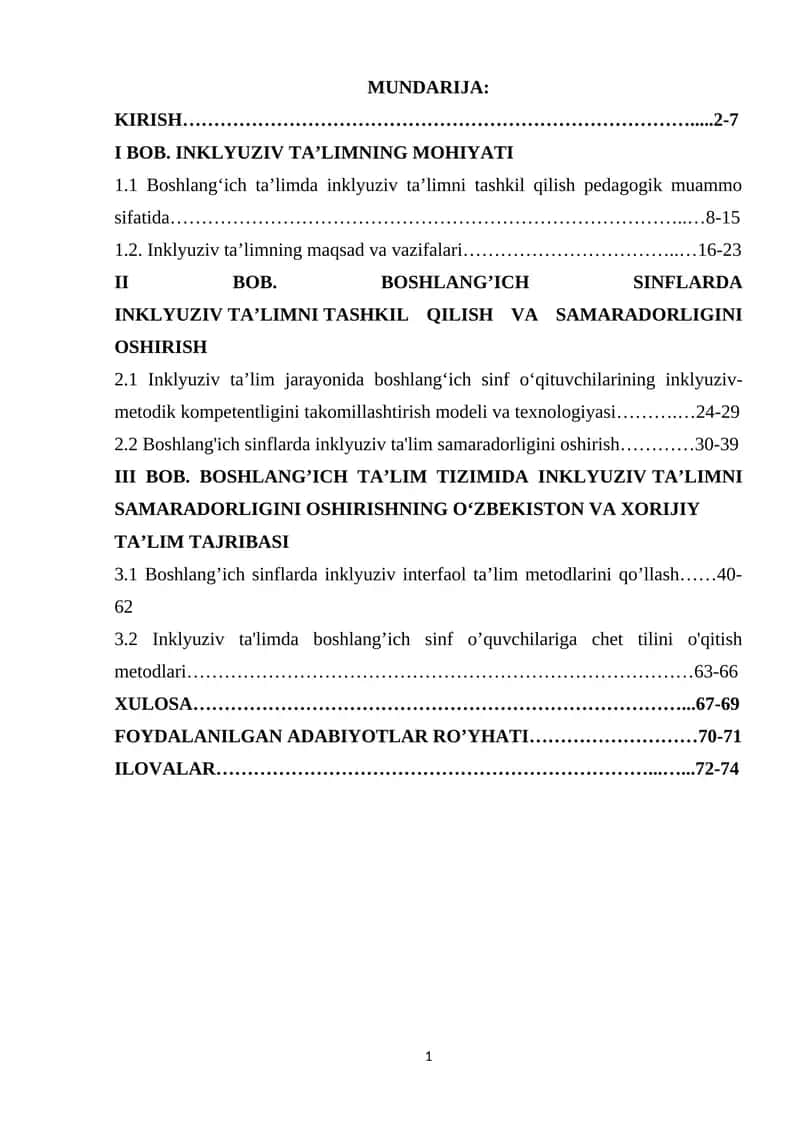 Inklyuziv ta'lim metodlari