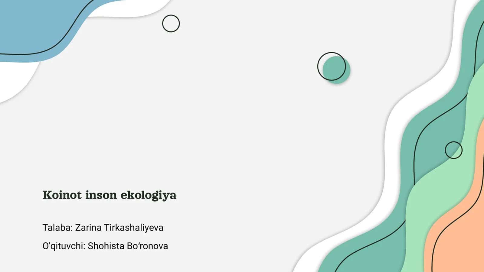 Koinot inson ekologiya